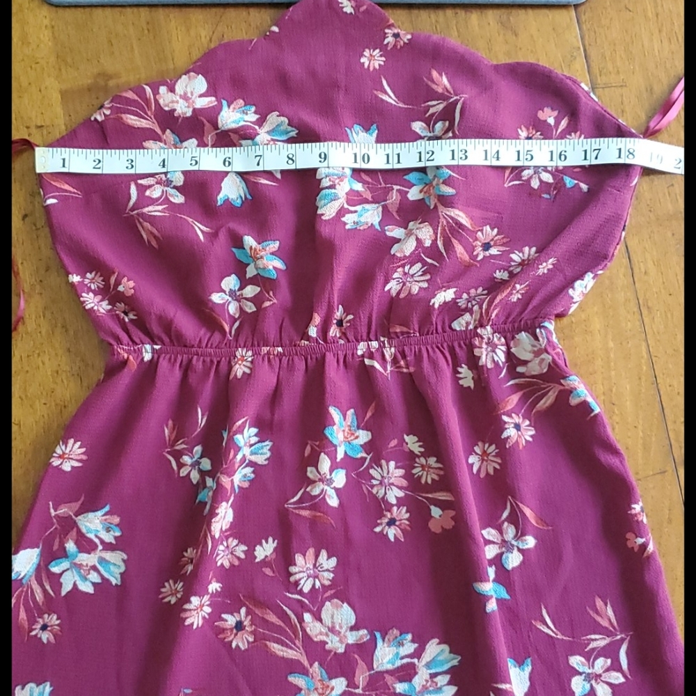 Monteau Floral Scalloped Chest Dress - Picture 6 of 14
